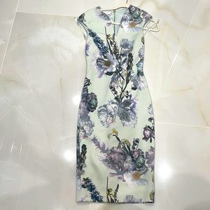 Floral Ted Baker midi dress Size 1